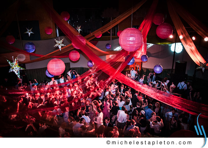 We Designed This Celebration with 80 Round and Star Shaped Lanterns with LED lights